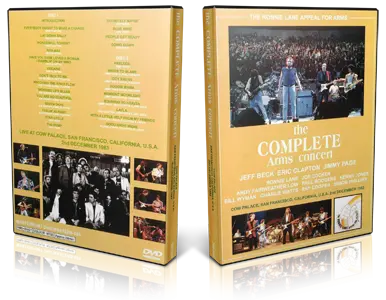 Artwork Cover of The Complete ARMS Concert 1983-12-02 DVD San Francisco Proshot