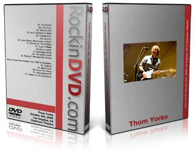 Artwork Cover of Thom Yorke 2009-10-05 DVD Los Angeles Audience