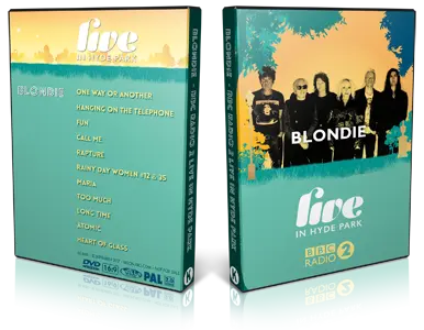 Artwork Cover of Blondie 2017-09-10 DVD Hyde Park Proshot