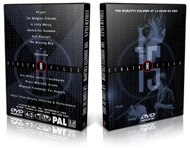 Artwork Cover of Durutti Column 1983-12-08 DVD Madrid Proshot