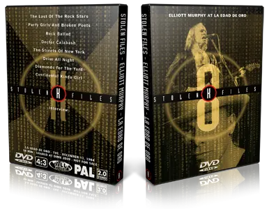 Artwork Cover of Elliott Murphy 1984-12-11 DVD Madrid Proshot