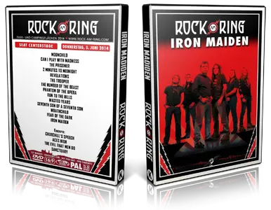 Artwork Cover of Iron Maiden 2014-06-05 DVD Rock Am Ring Proshot