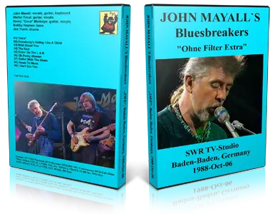 Artwork Cover of John Mayalls Bluesbreakers 1988-10-06 DVD Baden-Baden Proshot