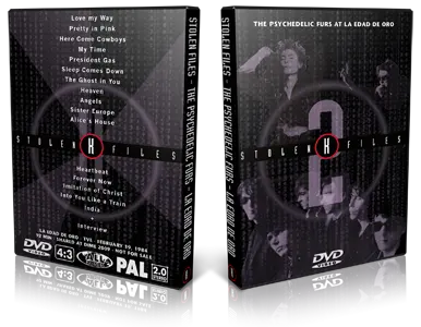 Artwork Cover of Psychedelic Furs 1984-06-26 DVD Madrid Proshot