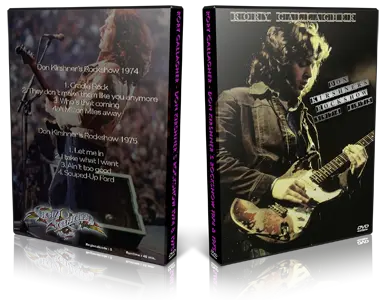 Artwork Cover of Rory Gallagher Compilation DVD Don Kirshners Rockshow 1975 Proshot