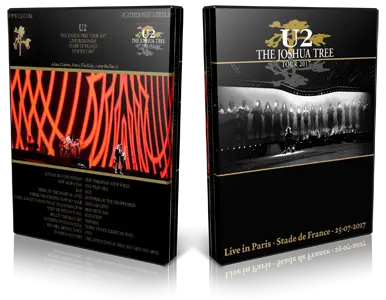 Artwork Cover of U2 2017-07-25 DVD Paris Audience