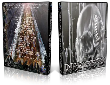 Artwork Cover of Megadeth 2009-11-25 DVD Fort Lauderdale Audience