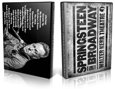 Artwork Cover of Bruce Springsteen 2018-01-19 DVD On Broadway New York City Audience