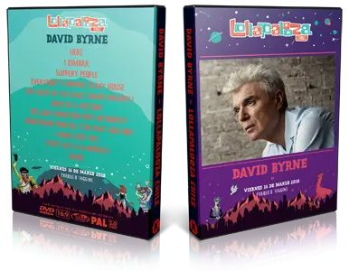 Artwork Cover of David Byrne 2018-03-16 DVD Lollapalooza Chile Proshot
