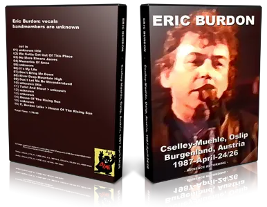 Artwork Cover of Eric Burdon 1987-04-24 DVD Burgenland Audience