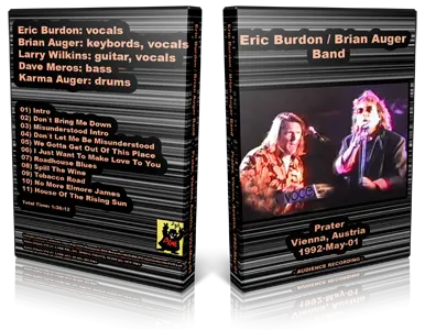 Artwork Cover of Eric Burdon 1992-05-01 DVD Vienna Audience