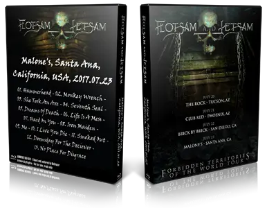 Artwork Cover of Flotsam and Jetsam 2017-07-23 DVD Santa Ana Audience