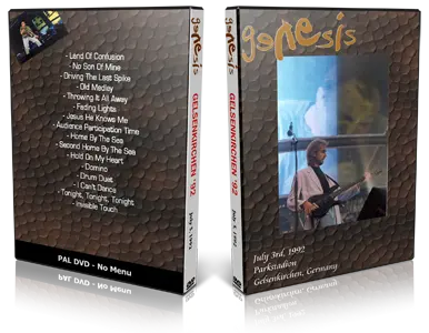 Artwork Cover of Genesis 1992-07-03 DVD Parkstadion Audience