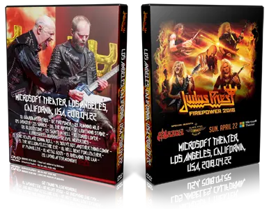 Artwork Cover of Judas Priest 2018-04-22 DVD Los Angeles Audience