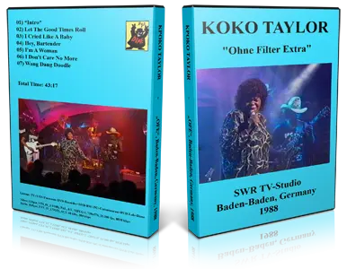 Artwork Cover of Koko Taylor Compilation DVD Baden Baden 1988 Proshot
