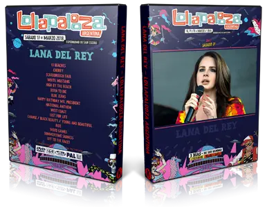 Artwork Cover of Lana Del Rey 2018-03-17 DVD Lollapalooza Argentina Proshot