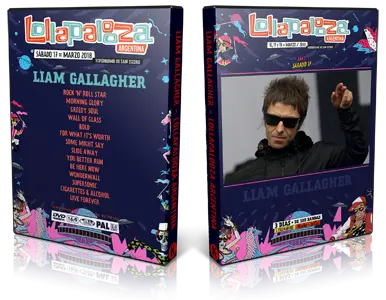 Artwork Cover of Liam Gallagher 2018-03-17 DVD Lollapalooza Argentina Proshot