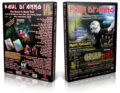 Artwork Cover of Paul DiAnno 2010-09-02 DVD Sao Paulo Audience