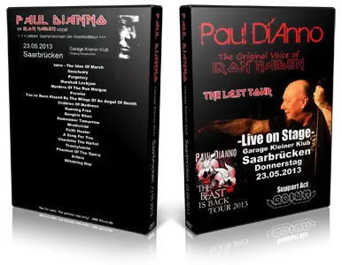 Artwork Cover of Paul DiAnno 2013-05-23 DVD Saarbrucken Audience