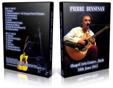 Artwork Cover of Pierre Bensusan 2015-06-18 DVD Bath Audience