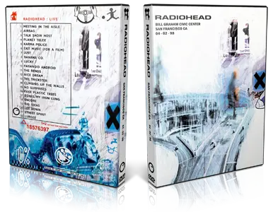 Artwork Cover of Radiohead 1998-04-02 DVD San Francisco Audience