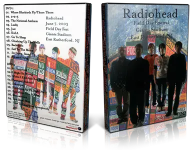 Artwork Cover of Radiohead 2003-06-07 DVD East Rutherford Audience