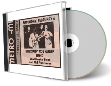 Artwork Cover of Smokin Joe Kubek 1993-02-06 CD Saratoga Springs Audience