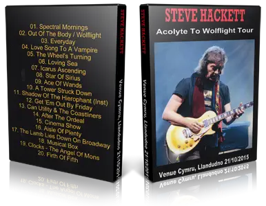 Artwork Cover of Steve Hackett 2015-10-21 DVD Llandudno Audience