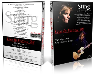Artwork Cover of Sting 1988-05-06 DVD Verona Proshot