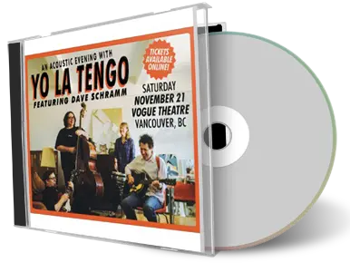Artwork Cover of Yo La Tengo 2015-11-21 CD Vancouver Audience