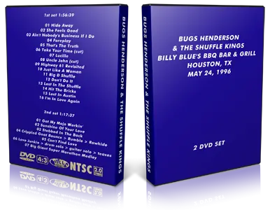 Artwork Cover of Bugs Henderson 1996-05-24 DVD Houston Audience