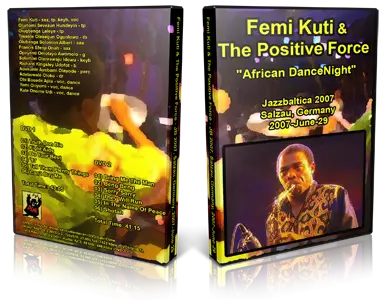 Artwork Cover of Femi Kuti 2007-06-29 DVD Salzau Proshot