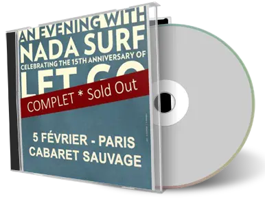 Artwork Cover of Nada Surf 2018-02-05 CD Paris Audience