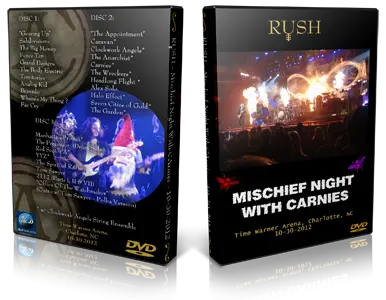 Artwork Cover of Rush 2012-10-30 DVD Charlotte Audience
