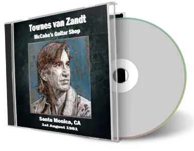 Artwork Cover of Townes Van Zandt 1981-08-01 CD Santa Monica Audience