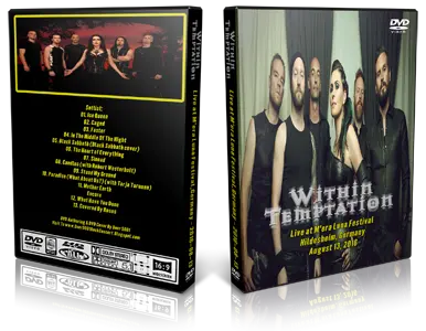 Artwork Cover of Within Temptation 2016-08-14 DVD Mera Luna Proshot