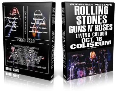 Artwork Cover of Guns N Roses 1989-10-18 DVD Los Angeles Audience