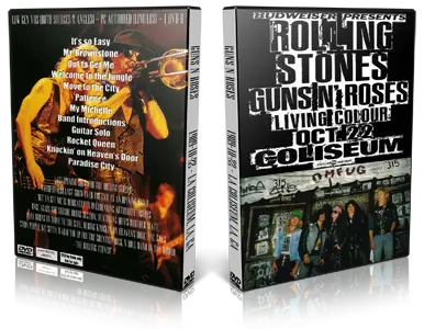 Artwork Cover of Guns N Roses 1989-10-22 DVD Los Angeles Audience