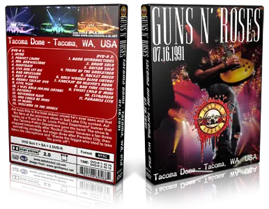 Artwork Cover of Guns N Roses 1991-07-16 DVD Tacoma Audience