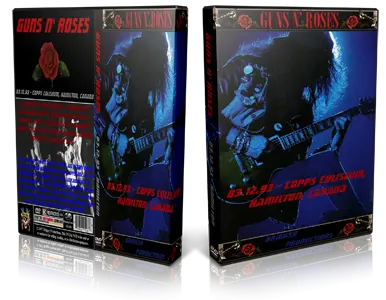 Artwork Cover of Guns N Roses 1993-03-12 DVD Hamilton Audience