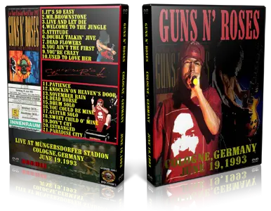 Artwork Cover of Guns N Roses 1993-06-19 DVD Cologne Audience