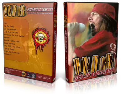 Artwork Cover of Guns N Roses 1993-07-05 DVD Barcelona Audience