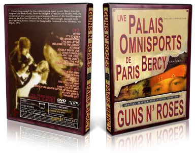Artwork Cover of Guns N Roses 1993-07-13 DVD Paris Audience