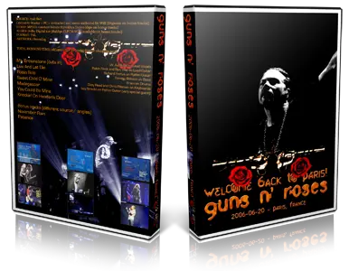 Artwork Cover of Guns N Roses 2006-06-20 DVD Paris Audience