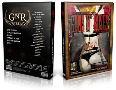 Artwork Cover of Guns N Roses 2012-02-10 DVD New York City Audience