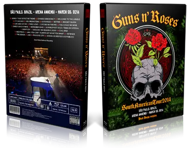 Artwork Cover of Guns N Roses 2014-03-14 DVD Sao Paulo Audience