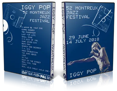 Artwork Cover of Iggy Pop 2018-07-03 DVD Montreux Jazz Festival Proshot