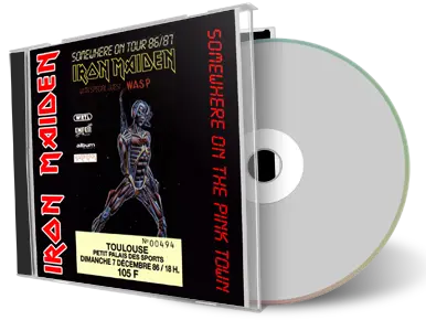 Artwork Cover of Iron Maiden 1986-12-07 CD Toulouse Audience
