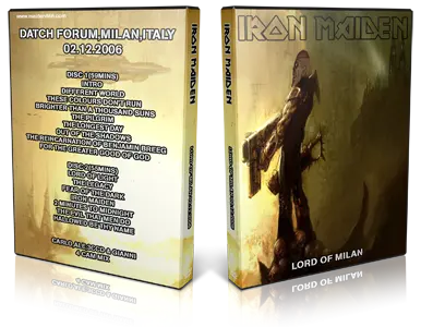 Artwork Cover of Iron Maiden 2006-12-02 DVD Milan Audience