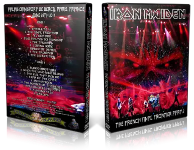 Artwork Cover of Iron Maiden 2011-06-28 DVD Paris Audience